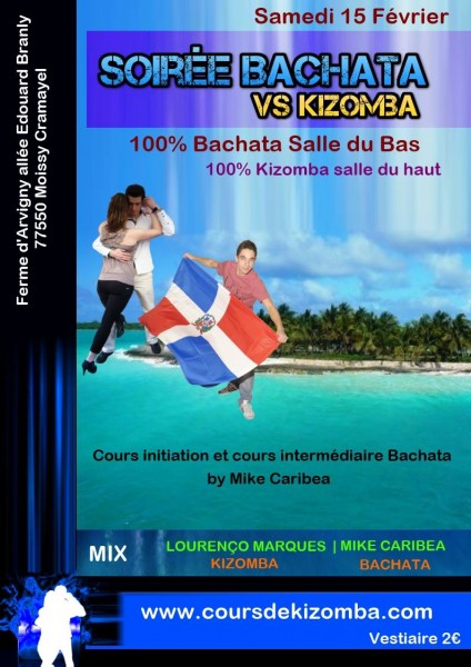 Soirée bachata VS kizomba 16/02/2014